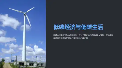 低碳经济与低碳生活