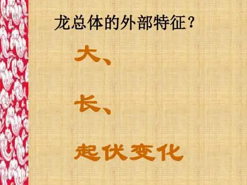 2017人美版美术七年级上册第3课《大家动手做条龙》ppt课件