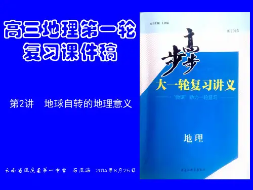 高三地理第一轮复习课件稿  第2讲 地球自转的地理意义