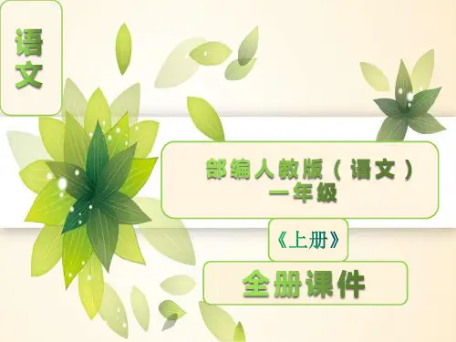 部编版一年级语文上册全册全套课件