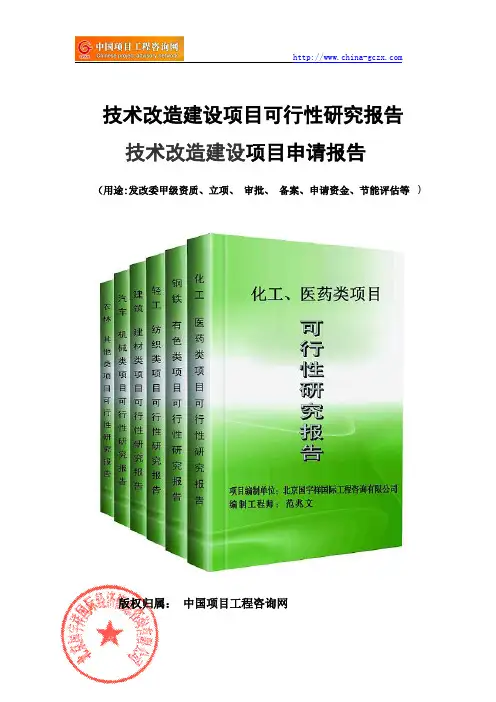技术改造建设项目可行性研究报告(-立项模板)