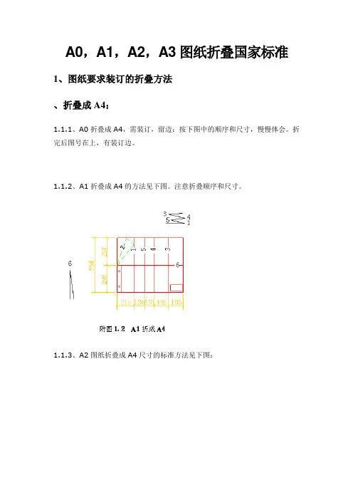 A A A A 图纸折叠国家标准
