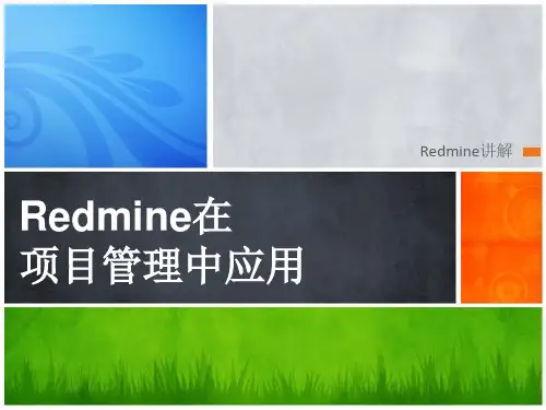 Redmine在项目管理中的应用