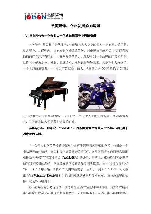 企业发展加速器——品牌战略延伸(二)