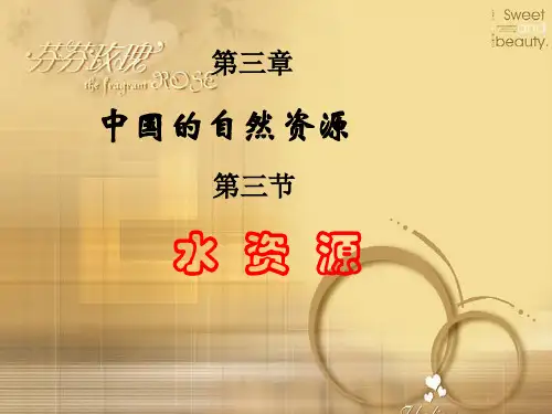 中国的水资源PPT教学课件