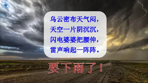 新部编人教版二年级语文下册《雷雨》教学课件