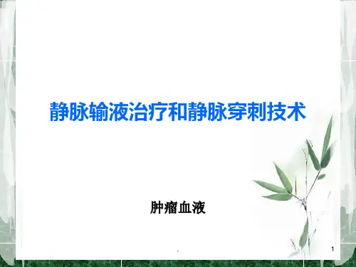 静脉输液与静脉穿刺技术PPT课件
