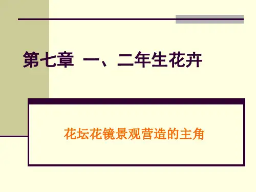 07-1第七章 一、二年生花卉