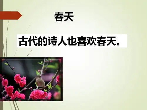 4.古诗两首 一年级下册(最新完美版)