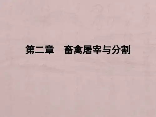 02畜禽屠宰与分割
