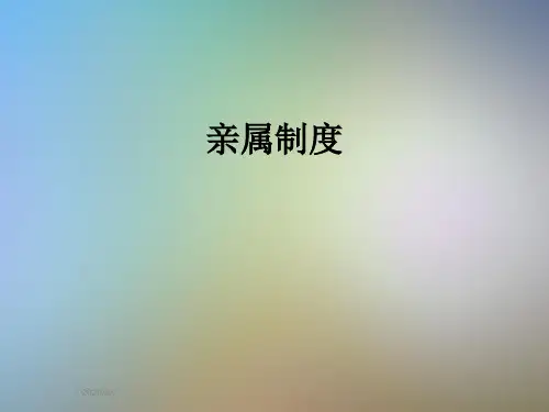 亲属制度