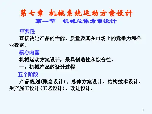 机械设计方案(PPT91页)
