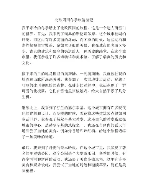 北欧四国冬季旅游游记