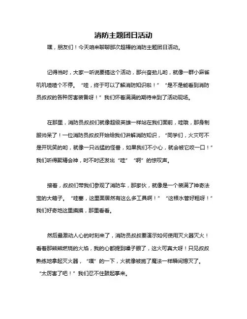消防主题团日活动