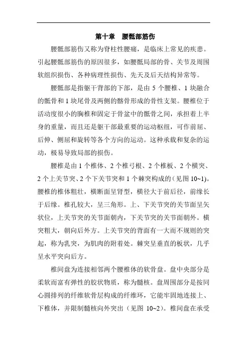 中医筋伤学第十章腰骶部筋伤OK