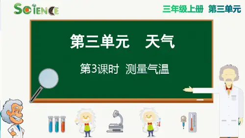 教科版科学三年级上册《测量气温》教学课件PPT