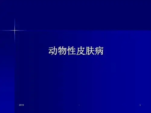 动物性皮肤病精ppt课件