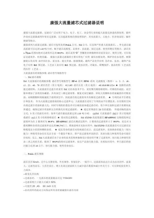 大流量保安过滤器