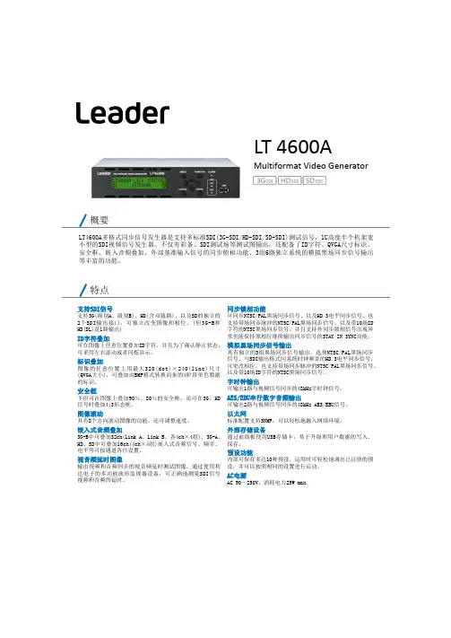 利达多格式同步信号发生器文档说明书