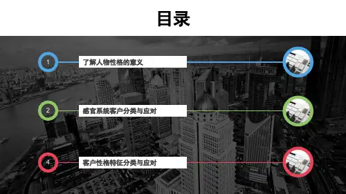客户性格分析及分类ppt课件