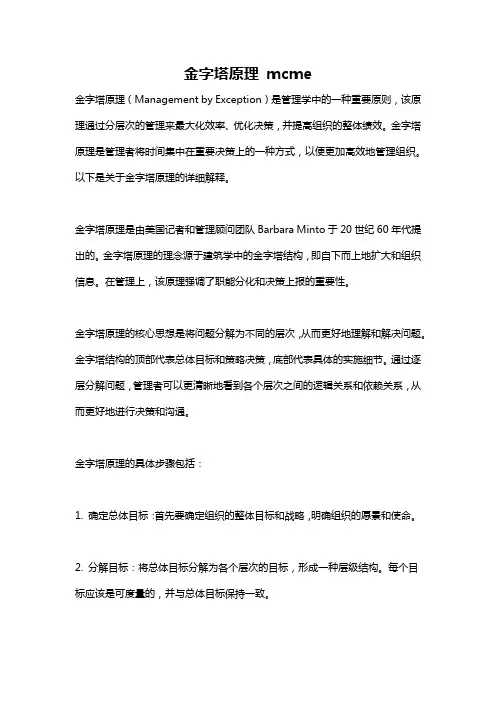 金字塔原理 mcme