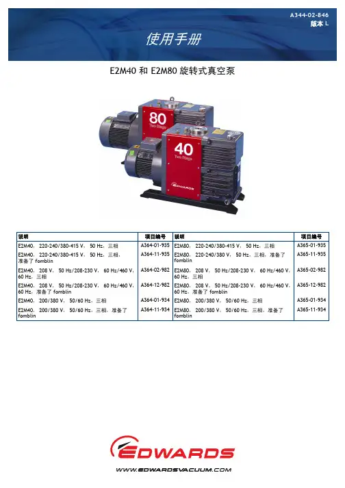 E2M40 80 - Instruction manual