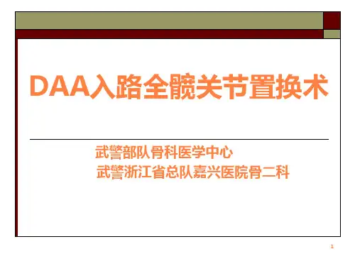 daa入路全髋关节置换术ppt课件