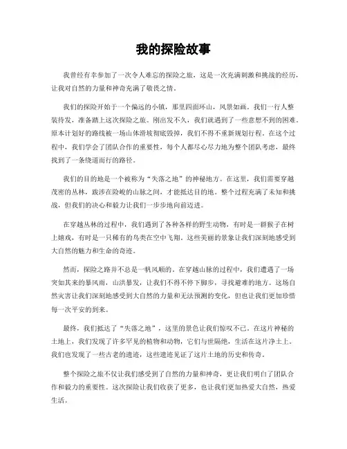 我的探险故事
