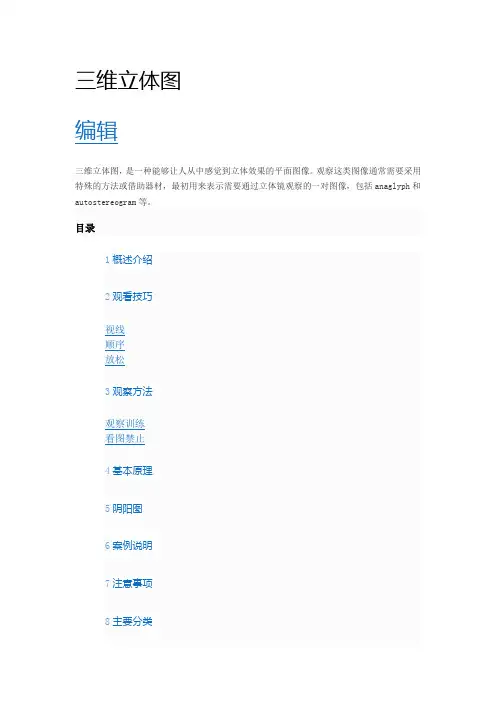 三维立体图看法