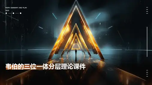 韦伯的三位一体分层理论课件