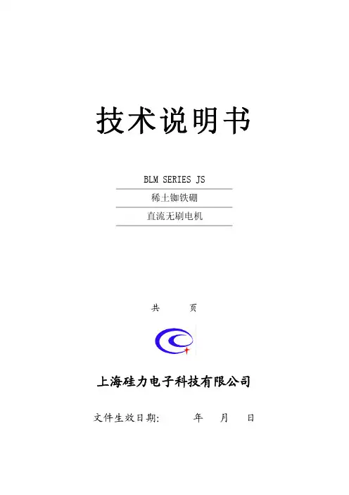 BLM直流无刷电机技术说明书