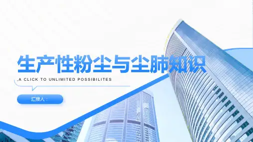 生产性粉尘与尘肺知识幻灯片