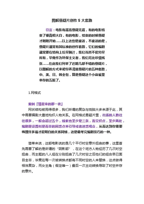 图解悬疑片创作5大套路