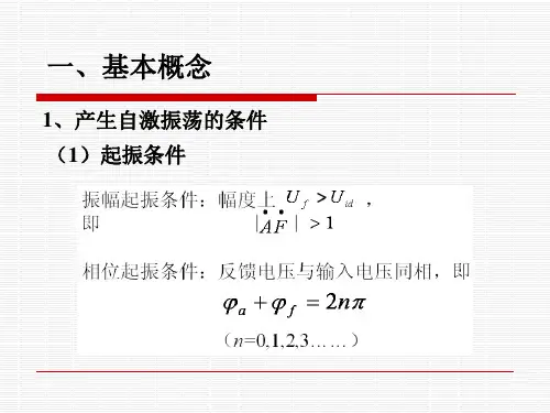 模拟电子技术基础第2版第六章复习课件