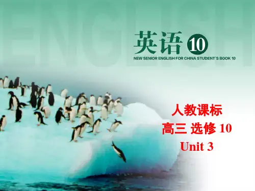选修10 Unit 3 Fairness for all Learning about language