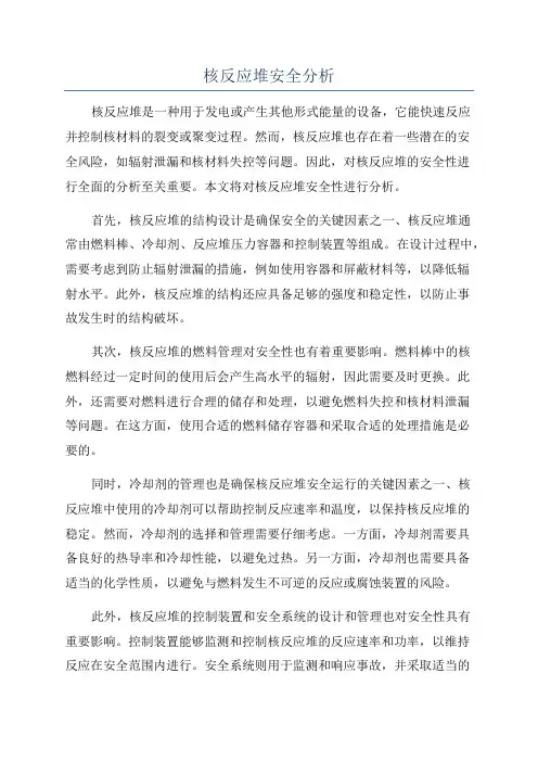 核反应堆安全分析