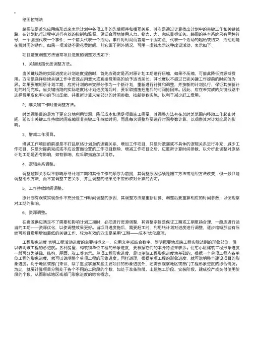 施工管理：网络图控制法