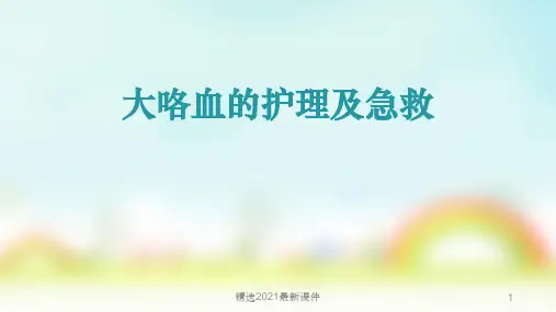 大咯血的护理及急救PPT课件