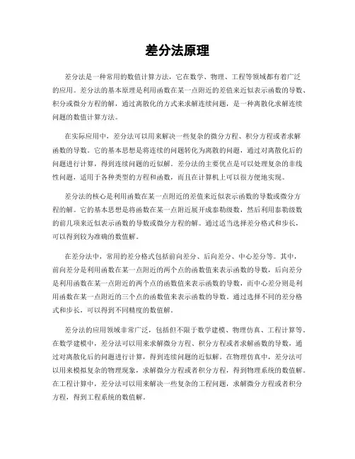 差分法原理