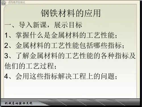 项目三任务一钢铁材料的应用03