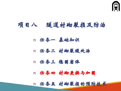 隧道施工技术—初期衬砌更换与加固