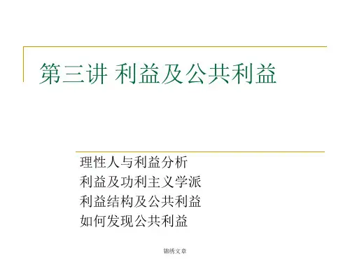大学政治学经典课件ch.3利益及公共利益精选.ppt