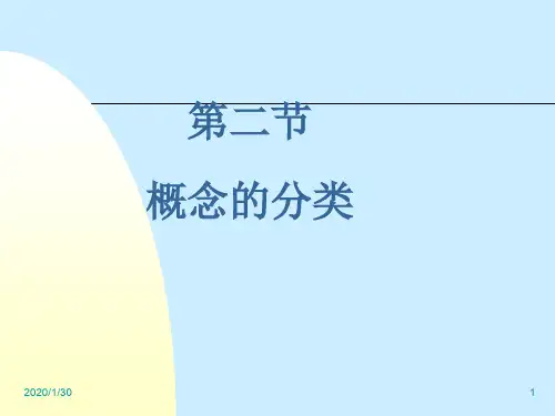 2.2概念的分类