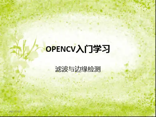 《滤波和边缘检测》PPT课件