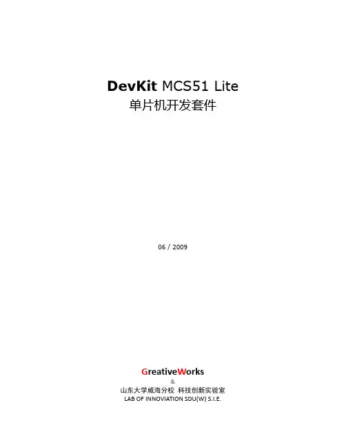 DevKit MCS51 Lite系列单片机开发板文档
