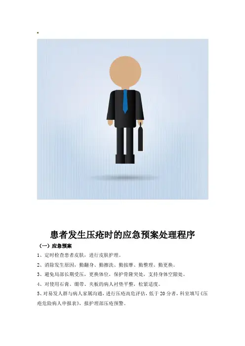患者发生压疮时的应急预案处理程序