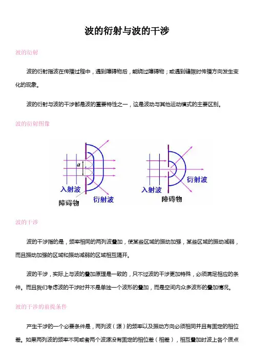 高中物理-波的衍射与波的干涉
