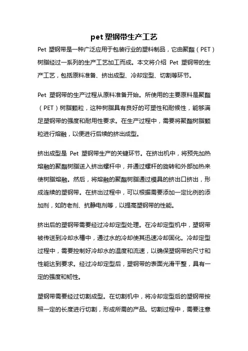 pet塑钢带生产工艺