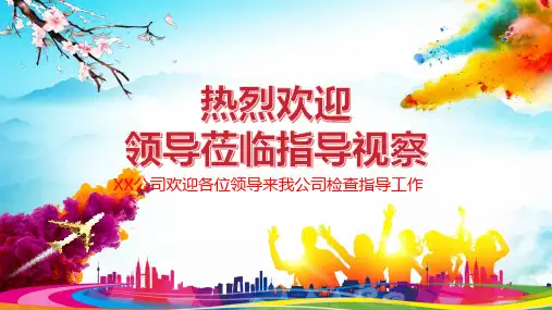 热烈欢迎领导莅临指导视察PPT