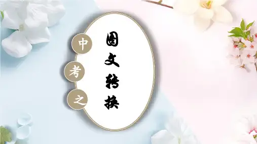 2023年中考语文复习之图文转换课件(共30页)